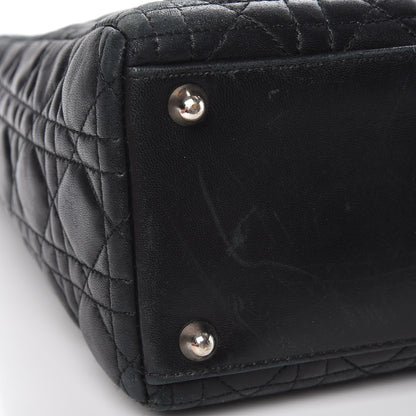 Christian Dior Lambskin Cannage Large Lady Dior Black 13 of 18