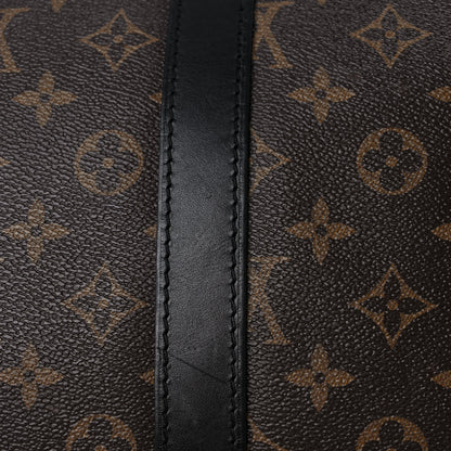 Louis Vuitton Monogram Macassar Keepall Bandouliere 55 17 of 23