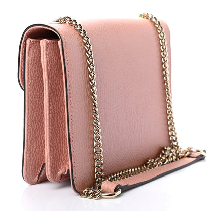 Gucci Dollar Calfskin Small Interlocking G Shoulder Bag Soft Pink 3 of 9