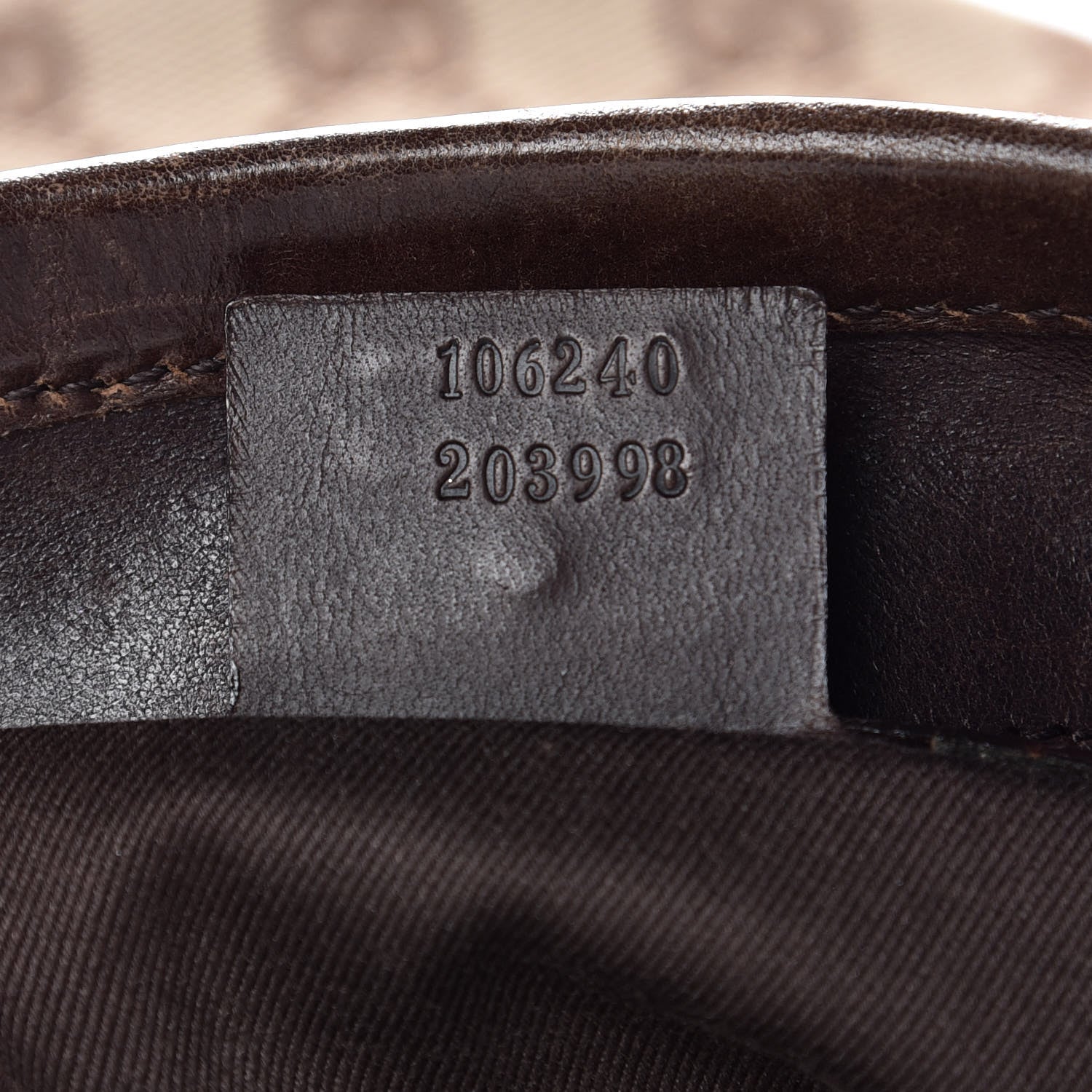 Gucci Monogram Bucket Bag Brown 9 of 15