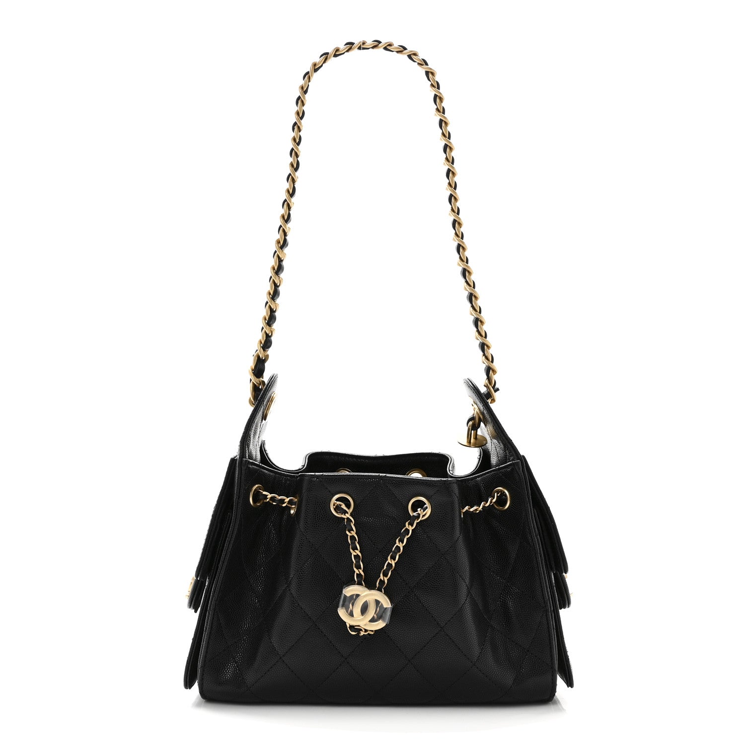Chanel Caviar Quilted Mini Chanel 25 Handbag Black 1 of 10