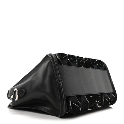 Alexander McQueen Velvet Shopper Tote Black 4 of 9