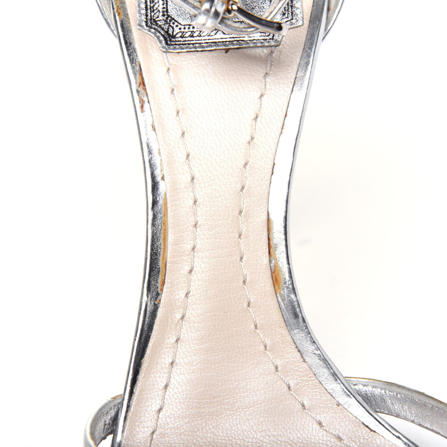 Christian Dior Metallic Songe Sandals 37 Argent 9 of 13