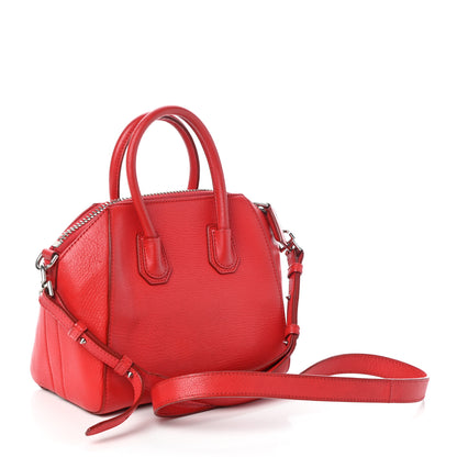 Givenchy Sugar Goatskin Mini Antigona Red 3 of 9