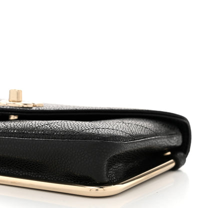 Chanel Caviar Envelope Wallet On Chain WOC Black 10 of 11