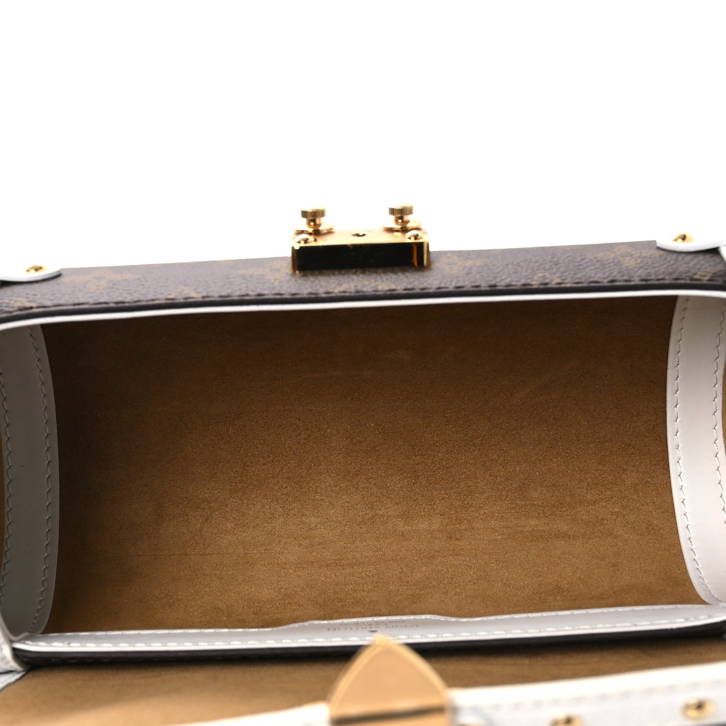 Monogram LV Match Papillon Trunk White