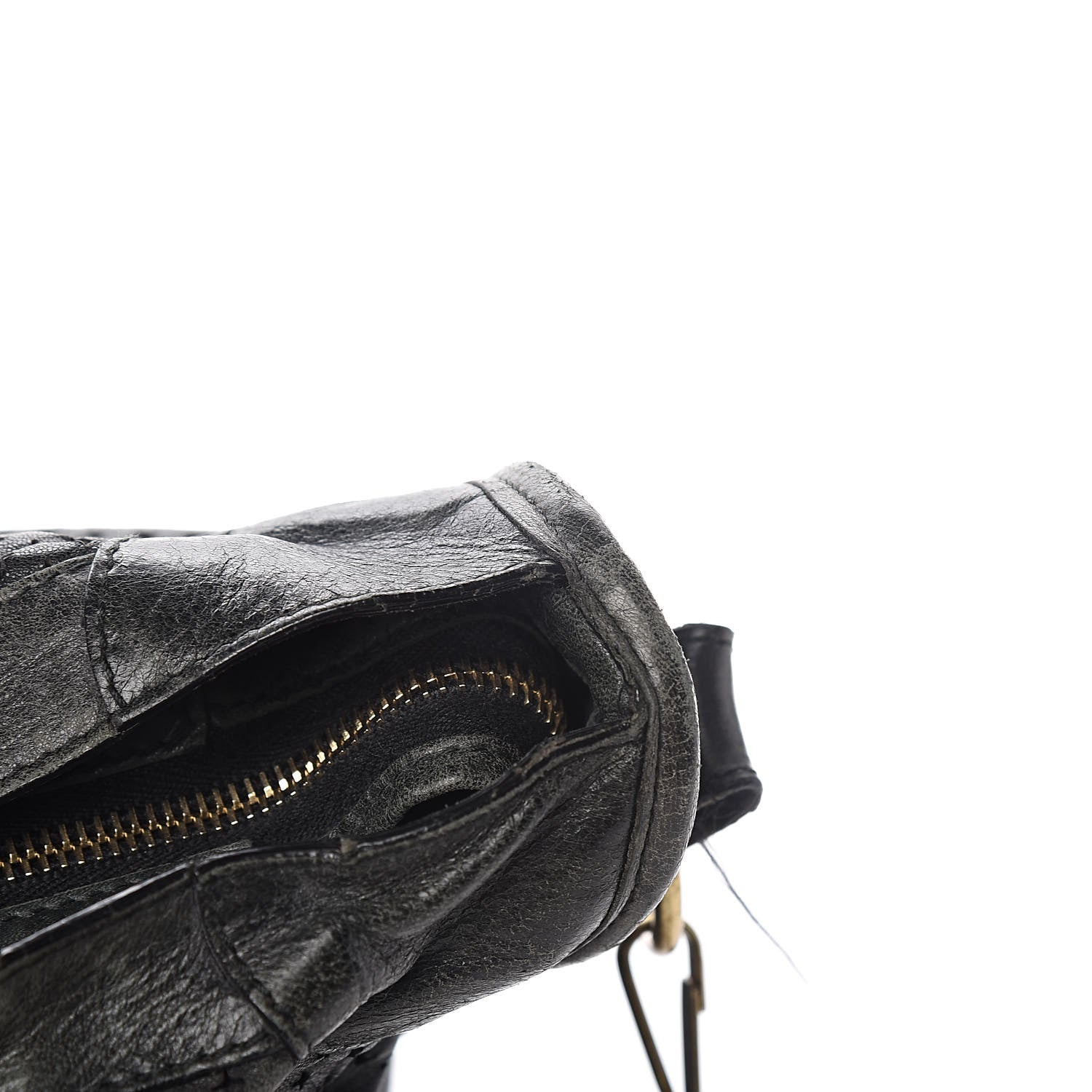 Balenciaga Agneau Laser Cut Cross Classic Gold Hardware City Black 9 of 17