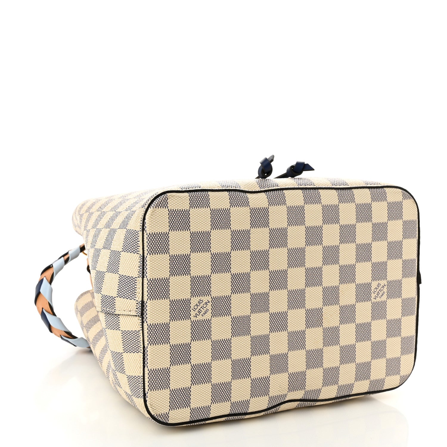 Louis Vuitton Damier Azur Braided Neonoe MM Blue 4 of 11