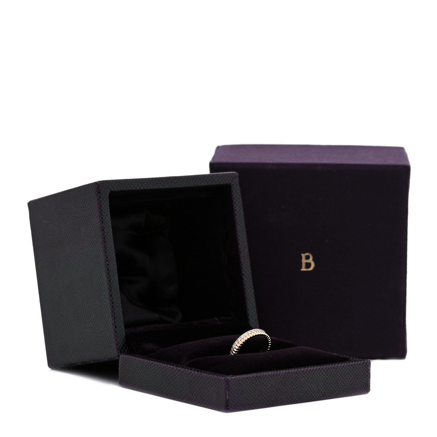 Boucheron 18K Yellow White Gold Diamond Quatre Radiant Wedding Band Ring 51 5.75 6 of 6