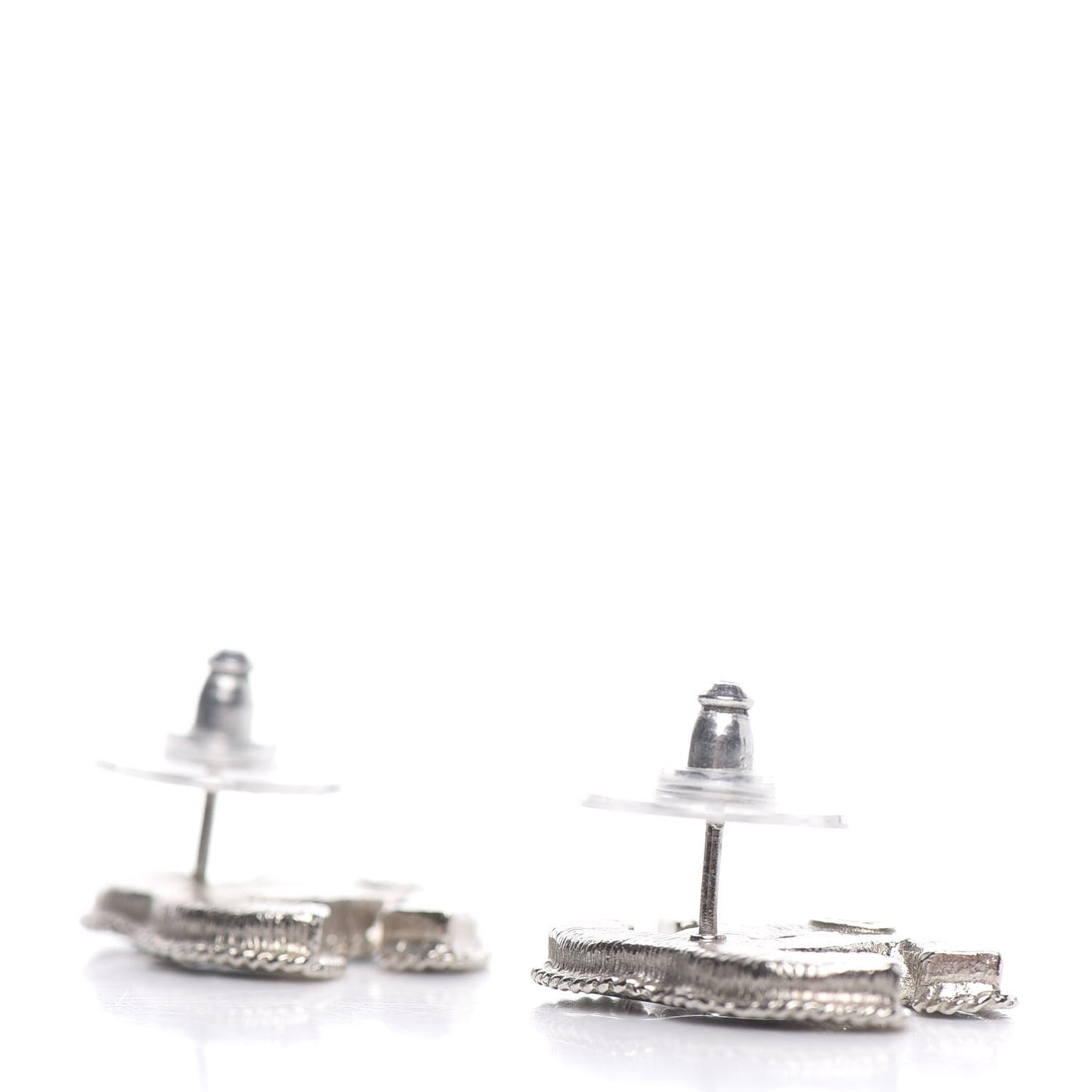 Enamel CC Earrings Blue