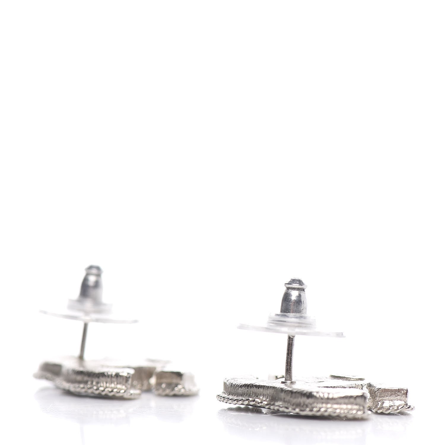 Chanel Enamel CC Earrings Blue 4 of 5