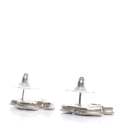 Chanel Enamel CC Earrings Blue 4 of 5
