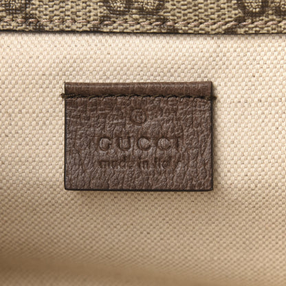 Gucci GG Supreme Monogram Web Small Neo Vintage Double Flap Messenger Bag Beige New Acero 10 of 11