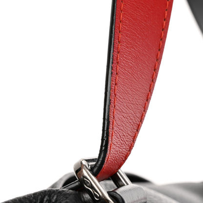 Christian Louboutin Grained Calfskin Studded Duffle Black 10 of 10