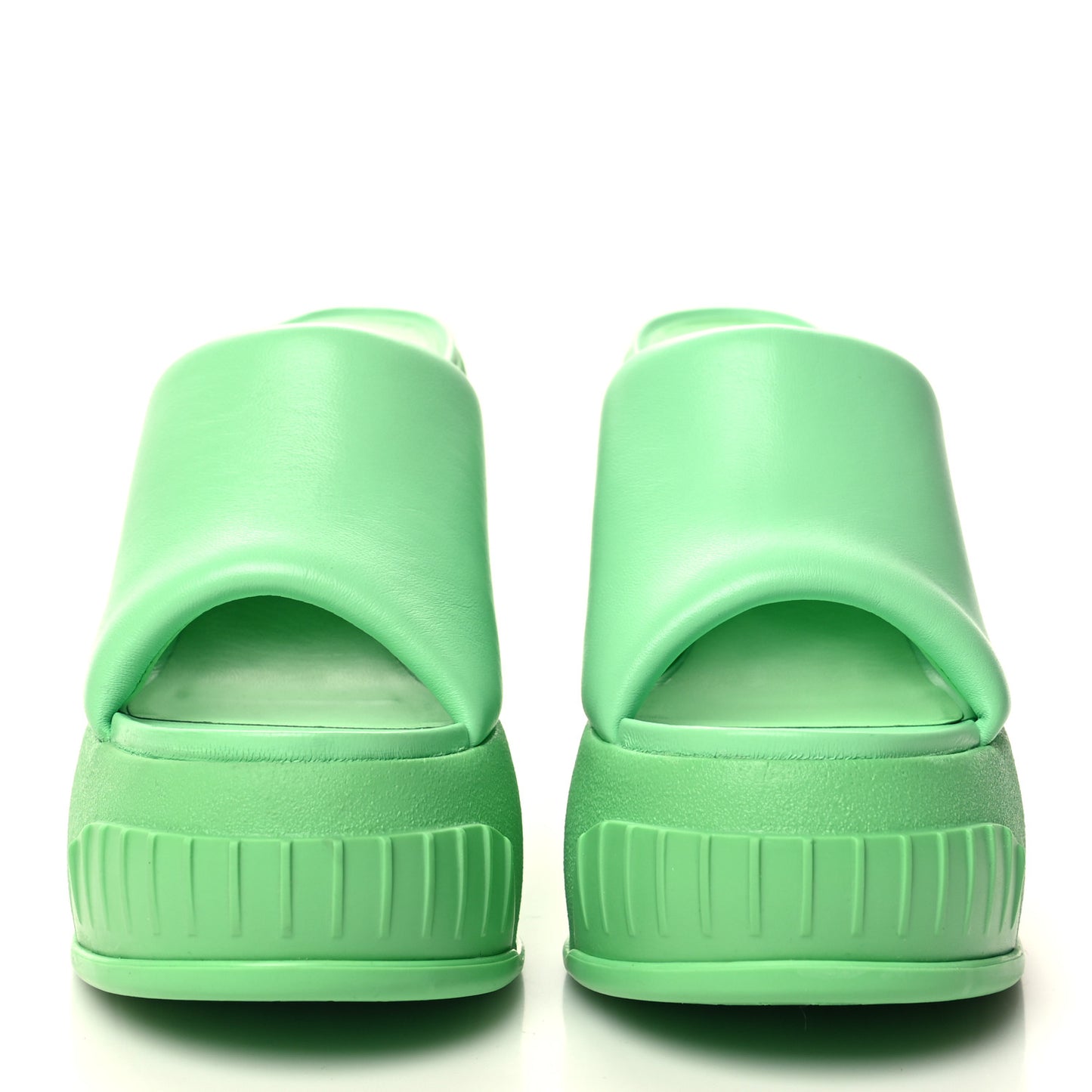 Nappa Fashion Show Platform 140mm Slide Sandals 38 Bouquet