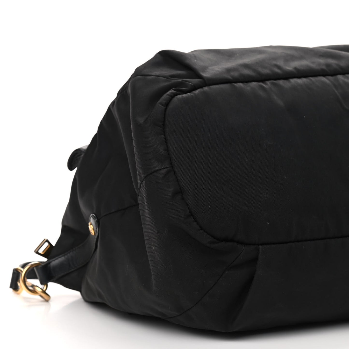 Tessuto Nylon Soft Calfskin Tote Black