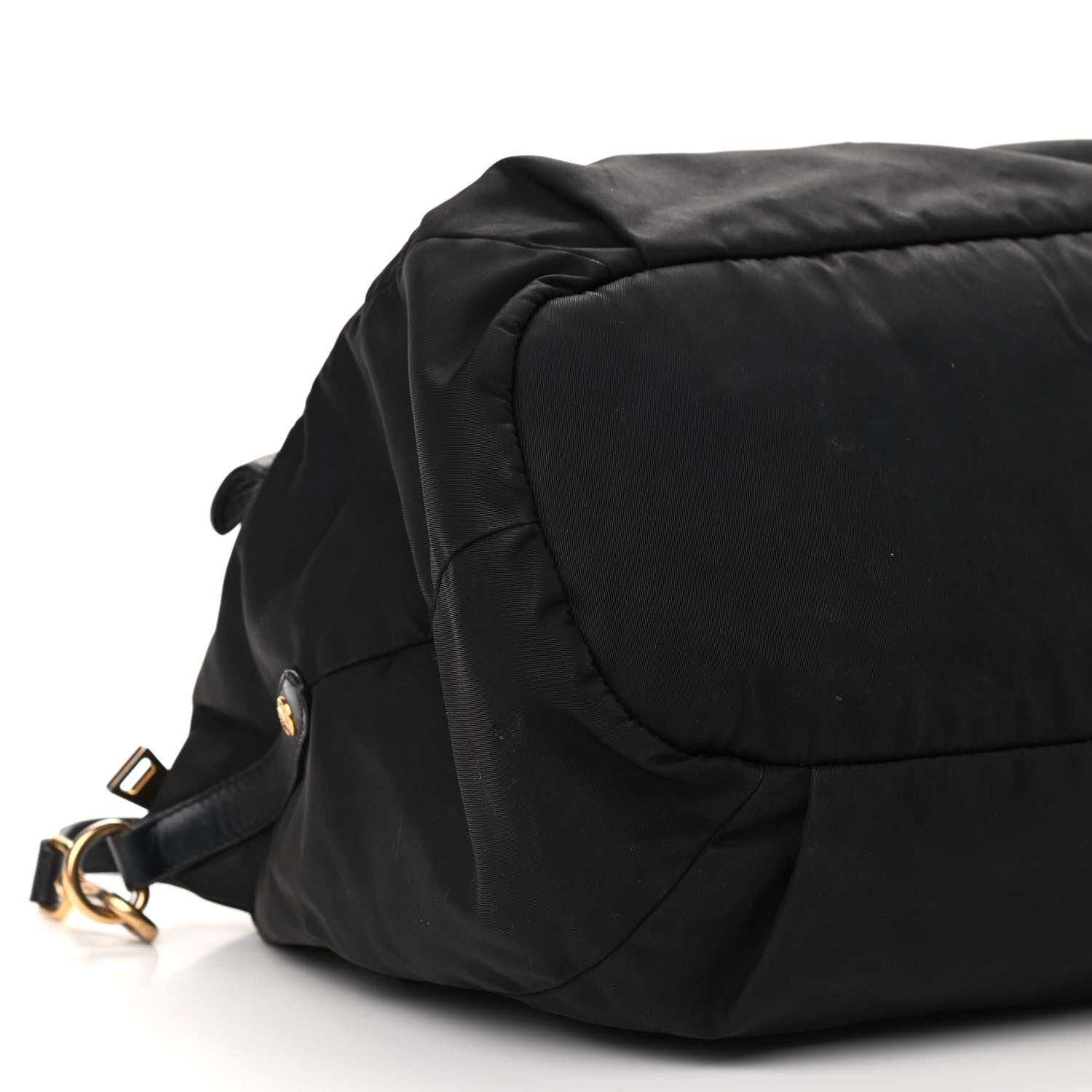 Prada Tessuto Nylon Soft Calfskin Tote Black 22 of 23