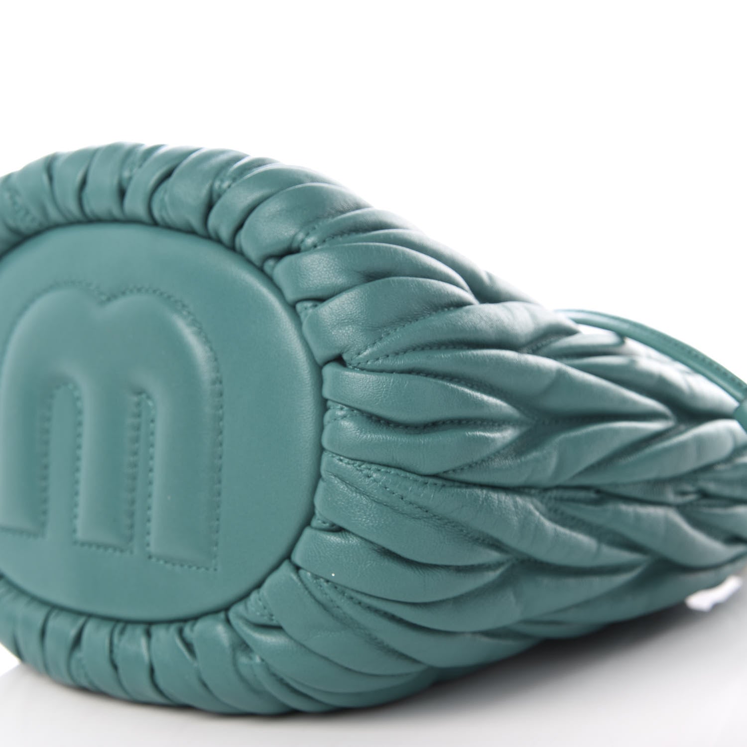 Miu Miu Nappa Matelasse Small Bucket Bag Assenzio 8 of 9