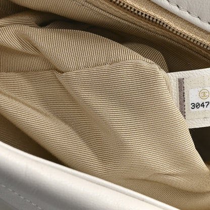 Chanel Goatskin Quilted Large Chanel 19 Flap White 7 of 10