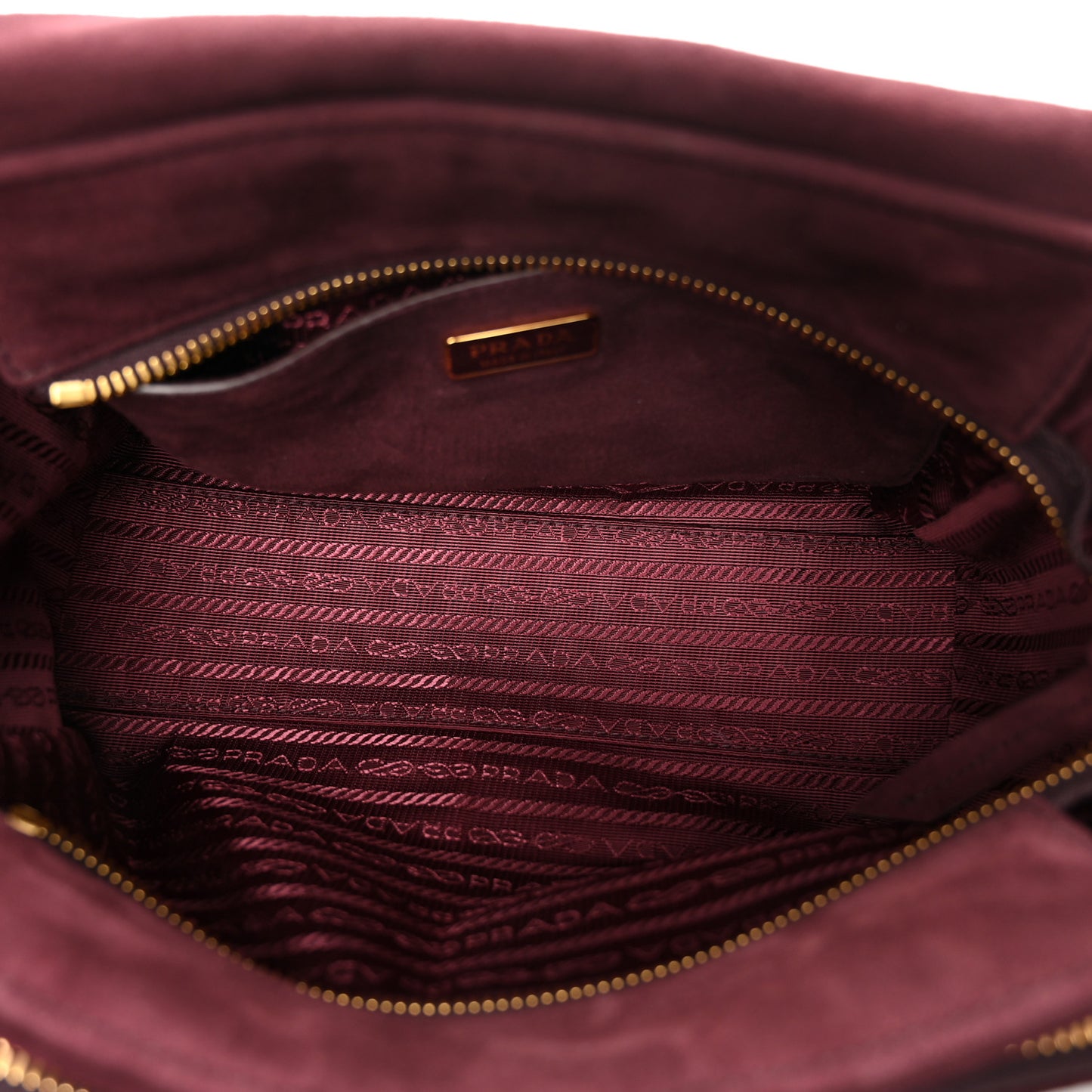 Suede Medium Explore Shoulder Bag Bordeaux