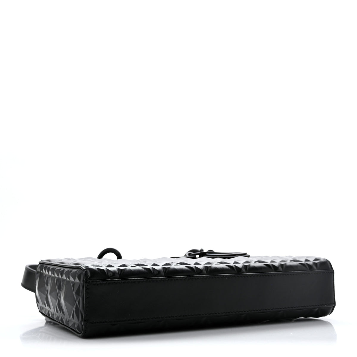 Calfskin Cannage Diamond Medium Lady D-Joy Black