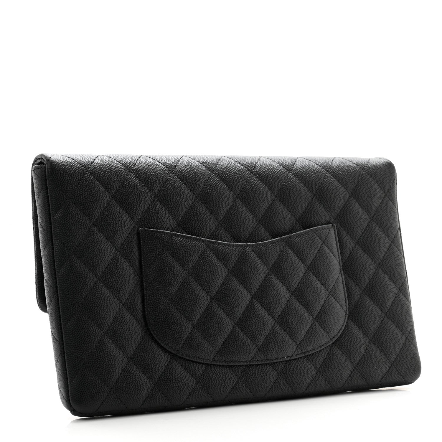 Chanel Caviar Quilted Flap Clutch Black 3 of 9