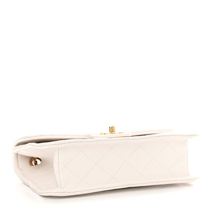 Chanel Caviar Quilted Medium Sweet Classic Flap White 4 of 13