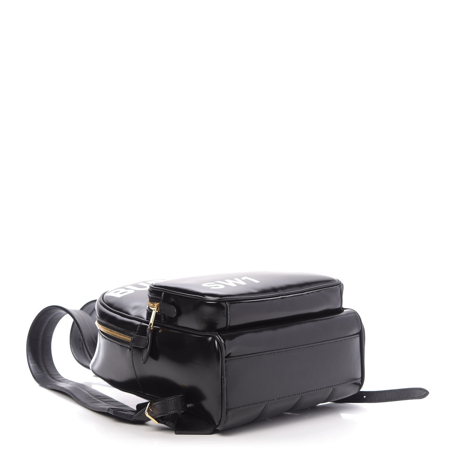 Burberry Coated Canvas Horseferry Print Backpack Black 3 of 10