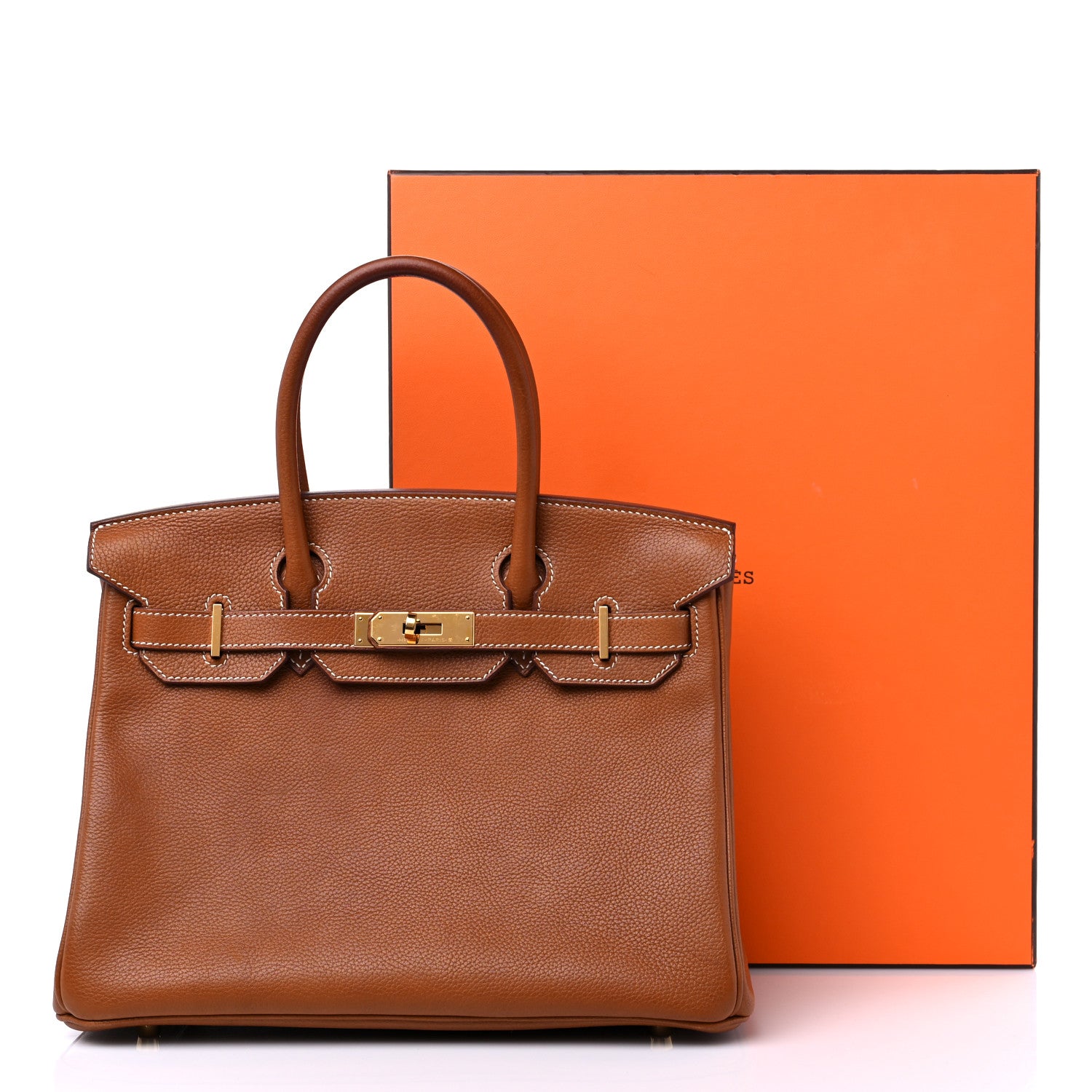 Hermes Natural Barenia Faubourg Birkin 30 Fauve 16 of 16