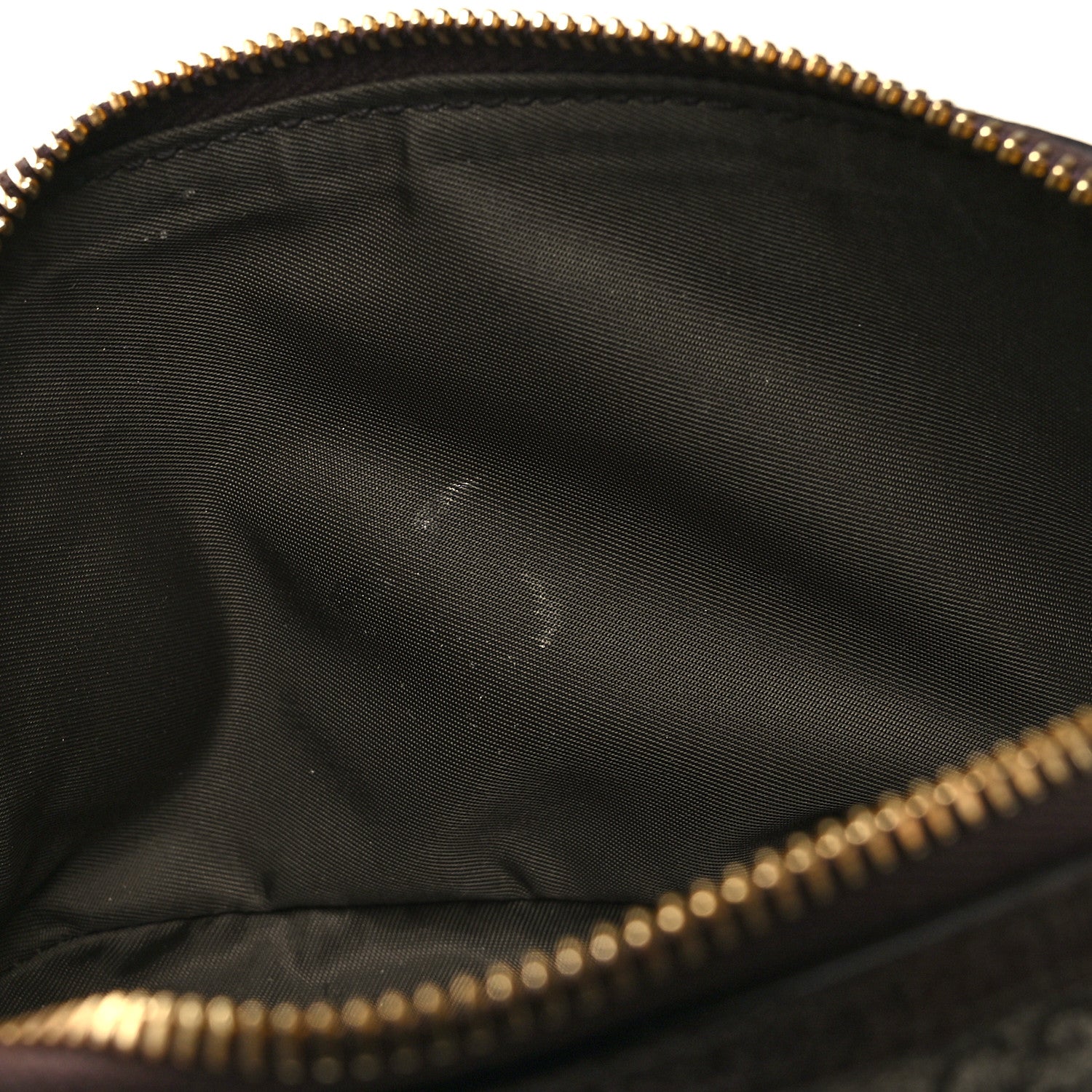 Gucci GG Supreme Monogram Textured Calfskin Web Medium Ophidia Cosmetic Case Beige Ebony New Acero 8 of 9