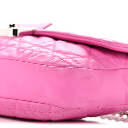 Christian Dior Lambskin Cannage Miss Dior Promenade Pouch Fuchsia 10 of 14