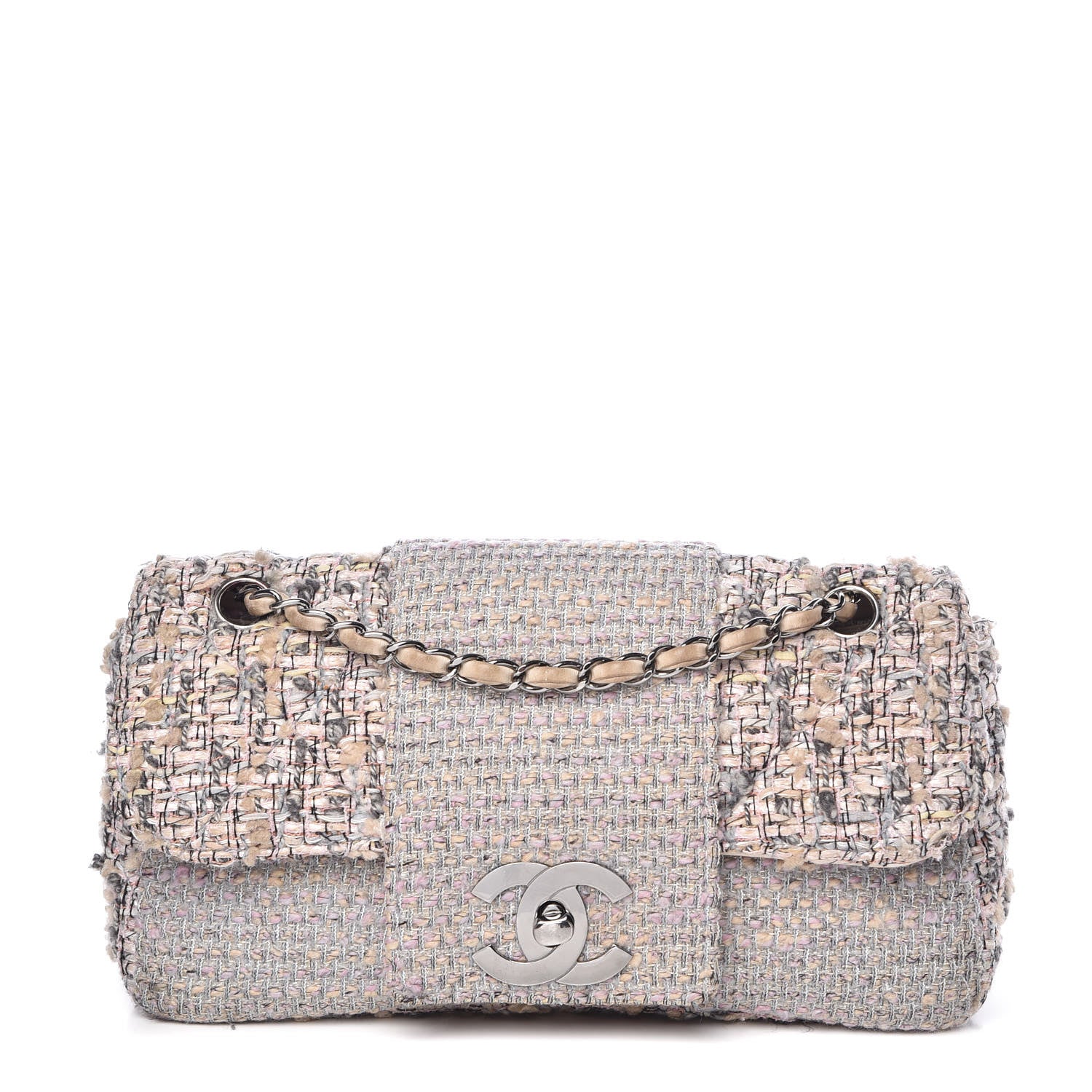 Chanel Tweed Medium Fantasy Flap Grey 1 of 12