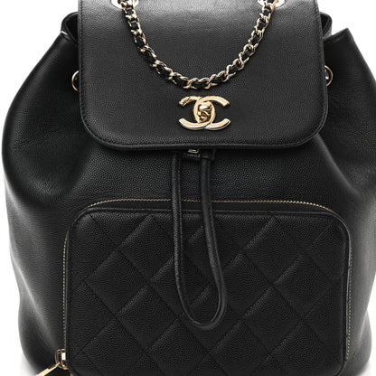 Chanel Caviar Quilted Business Affinity Backpack Black 8 of 10
