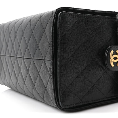 Chanel Caviar Quilted Medium Chanel 25 Handbag Black 11 of 11