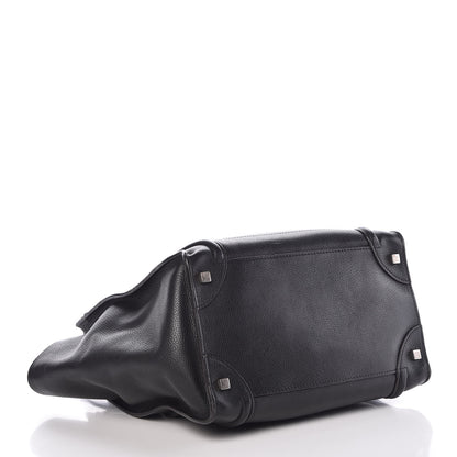 Celine Drummed Calfskin Mini Luggage Black 4 of 8