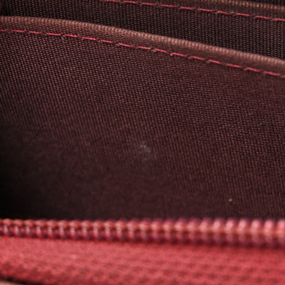Chanel Lambskin Quilted Boy Zip Around Coin Purse Wallet Burgundy 8 of 12