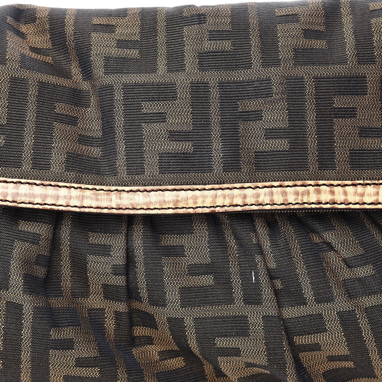 Fendi Zucca Small Chef Shoulder Bag Tobacco 7 of 9