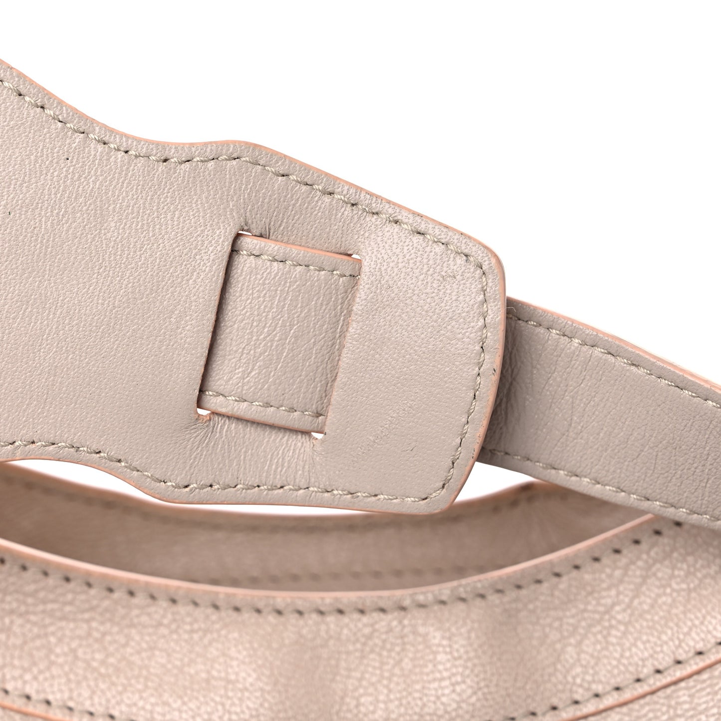 Chevre Gold Hardware Metallic Edge City Beige Praline