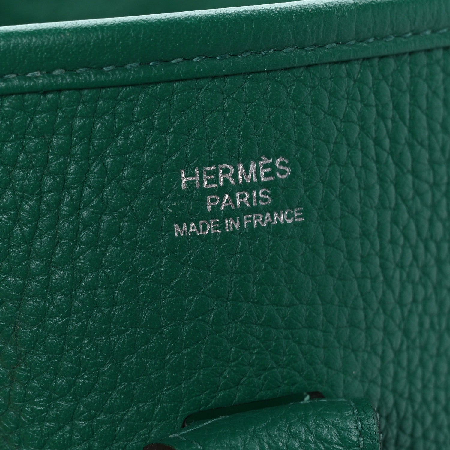 Hermes Taurillon Clemence Evelyne III PM Vert Vertigo 6 of 12