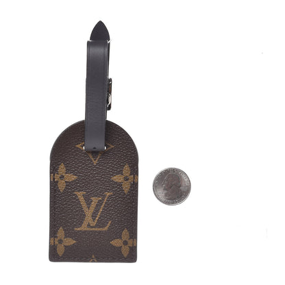 Louis Vuitton Monogram Luggage Tag Black 2 of 3