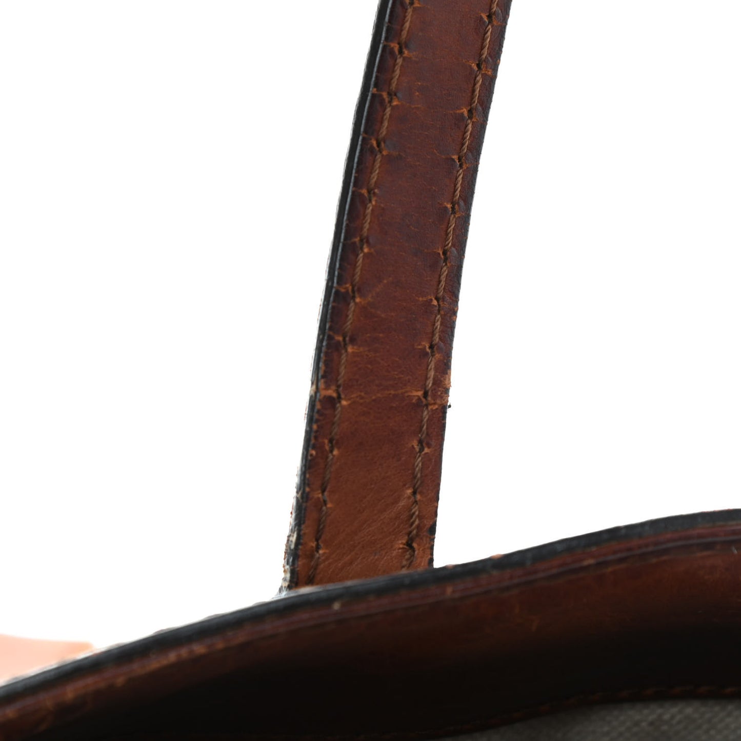 Monogram Stirrup Tote Tan