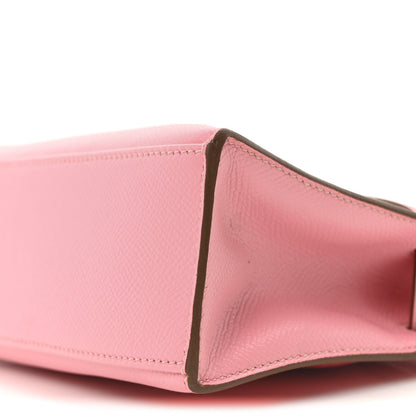 Hermes Epsom Kelly Pochette Clutch Rose Confetti 10 of 10