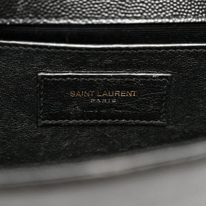 Saint Laurent Grain De Poudre Small Monogram Kate Satchel Black 6 of 10