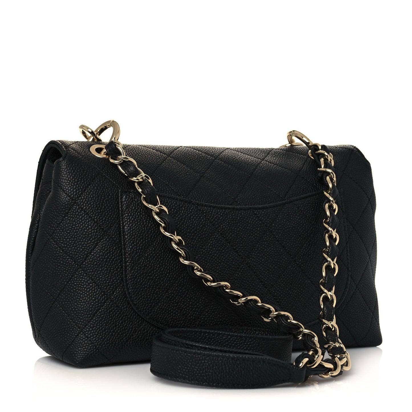 Caviar Quilted City Walk Flap Black