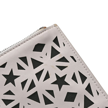 Givenchy Lambskin Star Print Large Pandora Pouch White Black 9 of 10