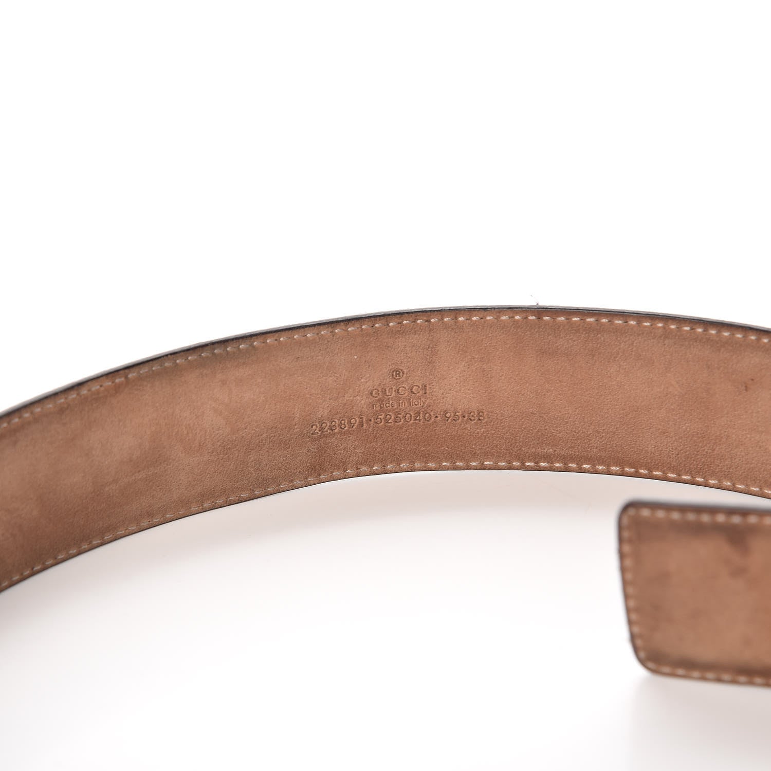 Gucci Imprime Monogram Interlocking G Belt 95 38 Black 4 of 10