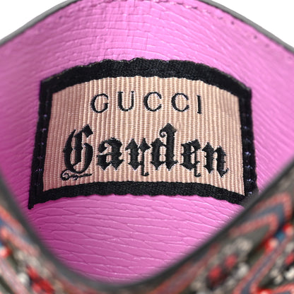 Gucci Garden Print Card Holder Wallet Pink Multicolor 7 of 7