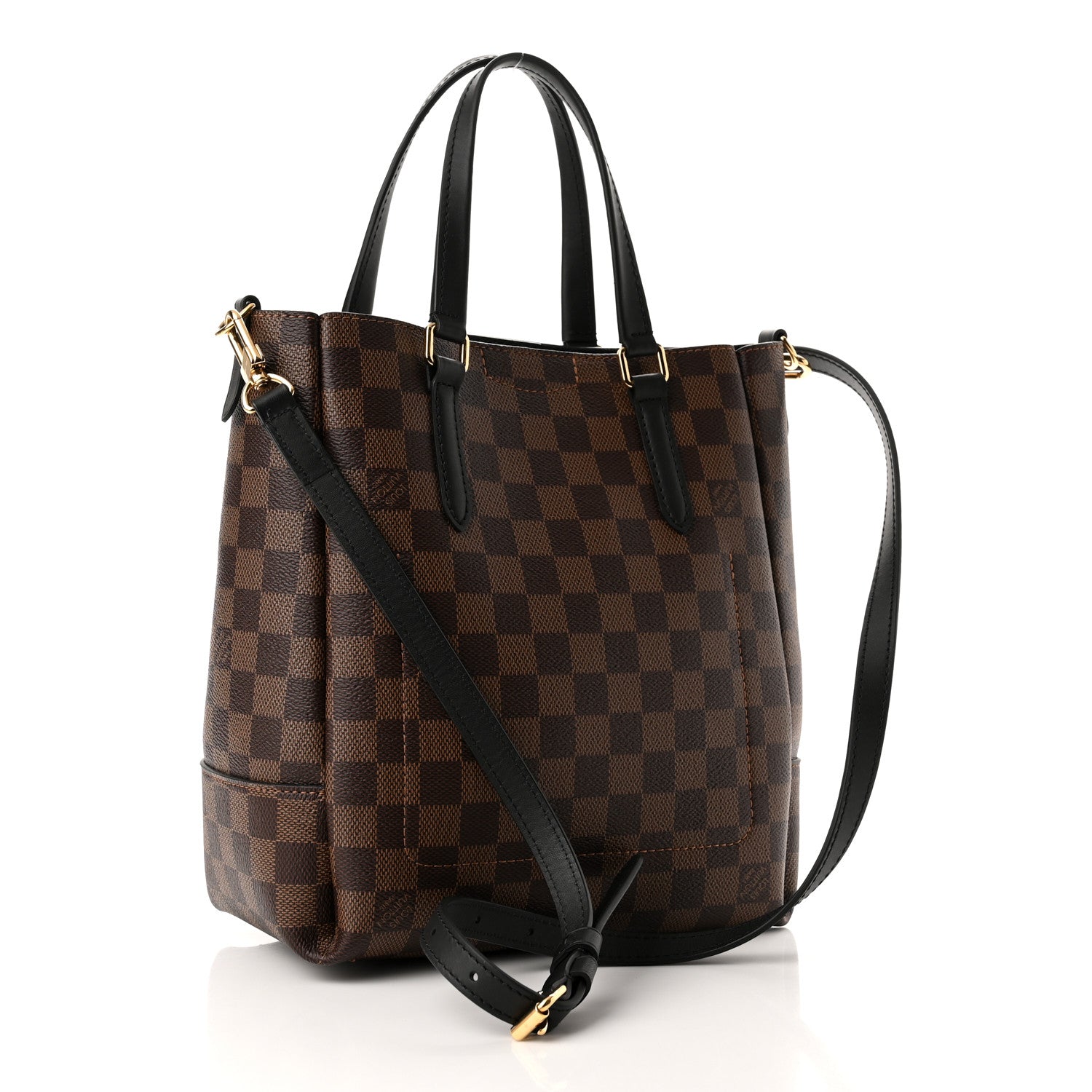 Louis Vuitton Damier Ebene Belmont PM Black 3 of 9