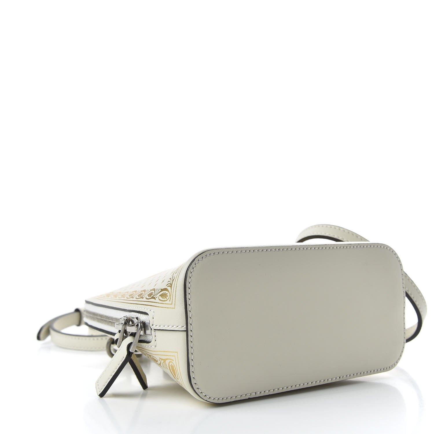 Gucci X SEGA Calfskin GUCCY Stars Mini Dome Shoulder Bag Mystic White Gold 4 of 10