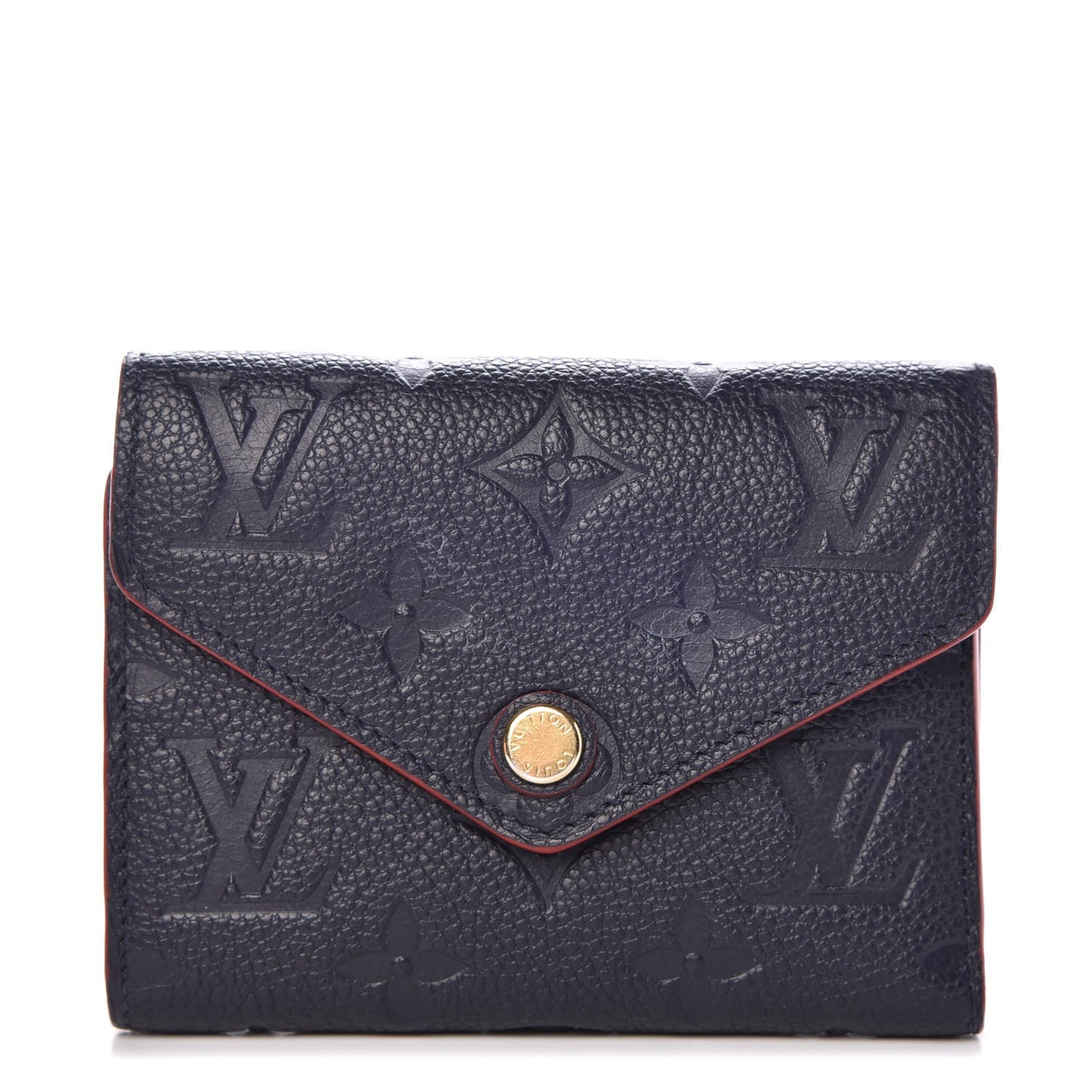 Empreinte Victorine Wallet Marine Rouge